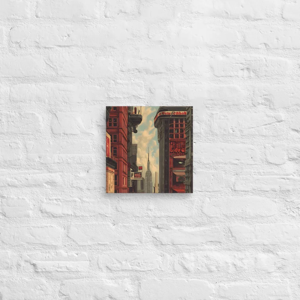 A Glimpse of Tomorrow: Urban Ambition | Canvas | 10″×10″