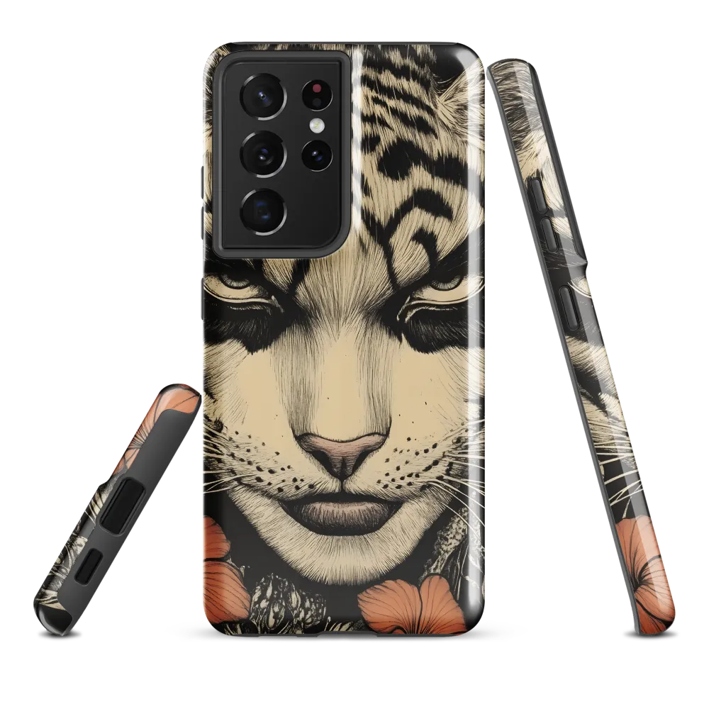 Feline Majesty: The Human-Leopard Connection | Phone Case |  S21 Ultra | Tough Case | Glossy