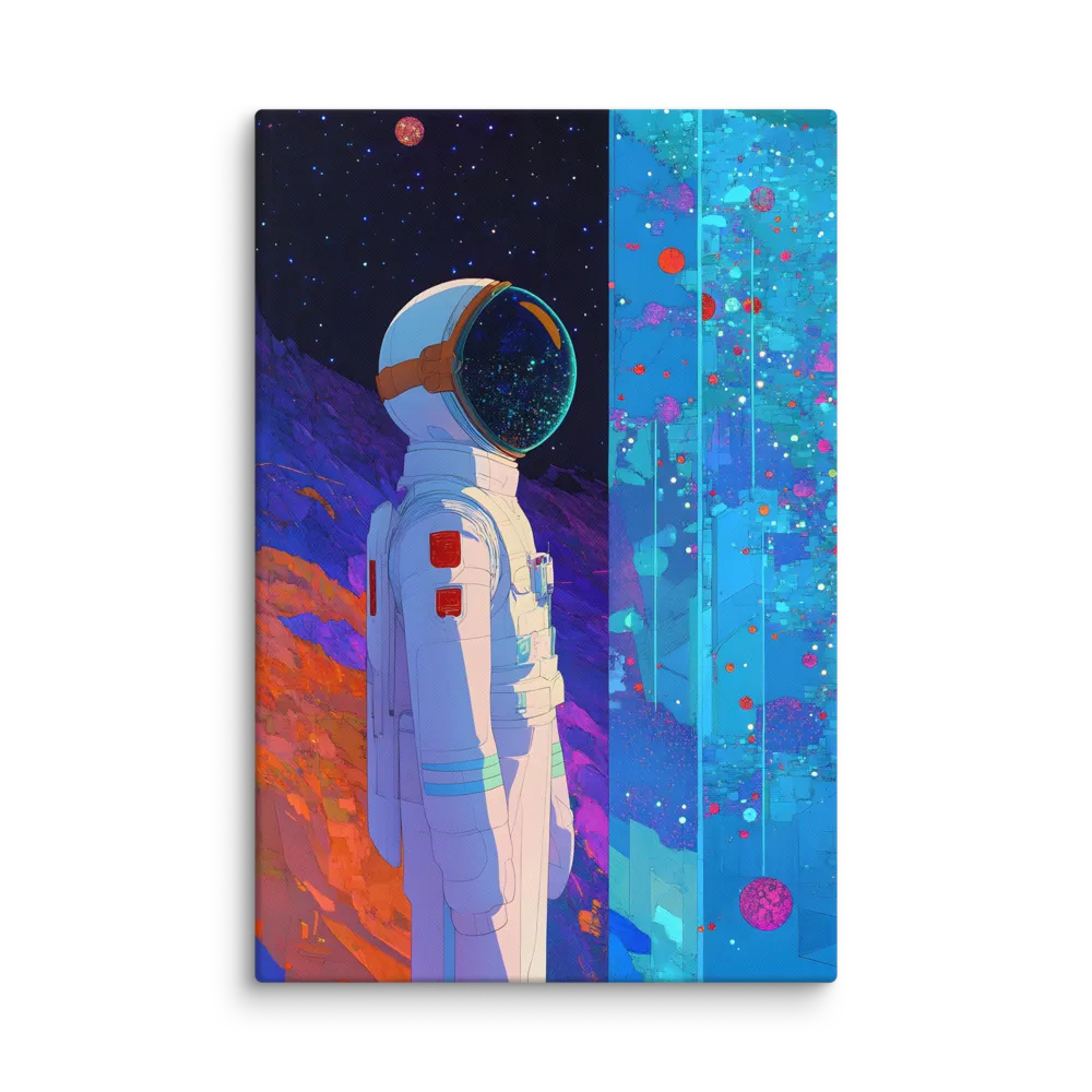 Cosmic Exploration: The Astronaut's Journey | Canvas | 32″×48″