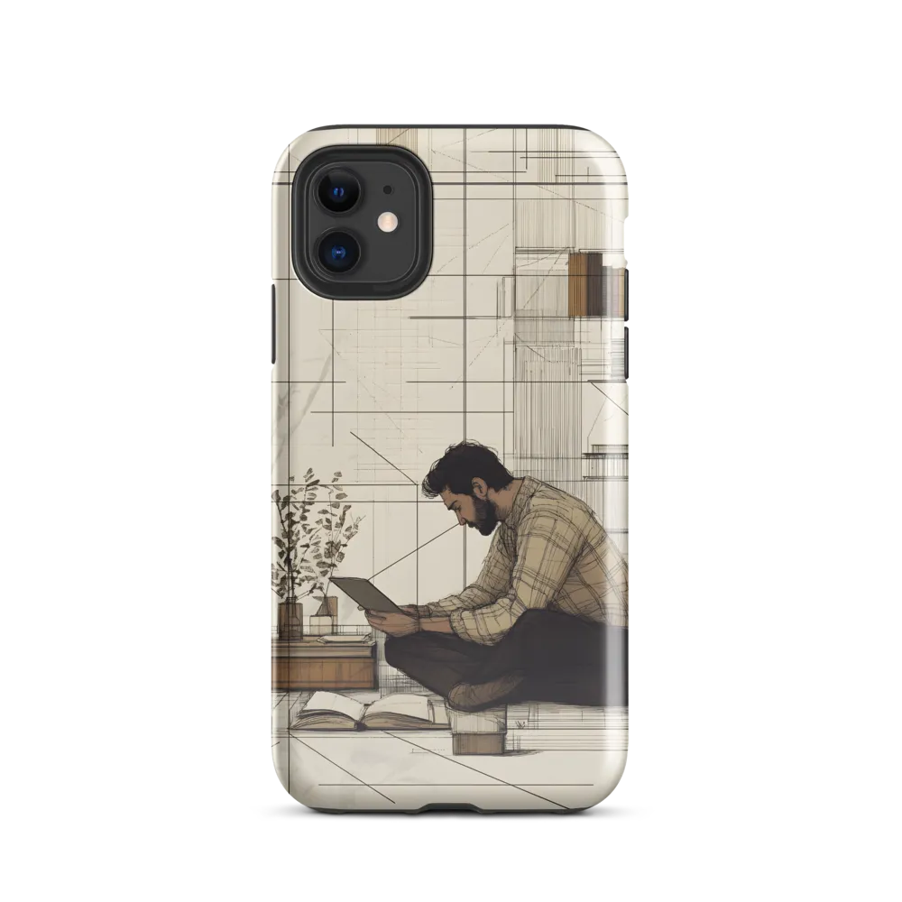 Quiet Reflections in Line | Phone Case |  11 | Tough Case | Glossy