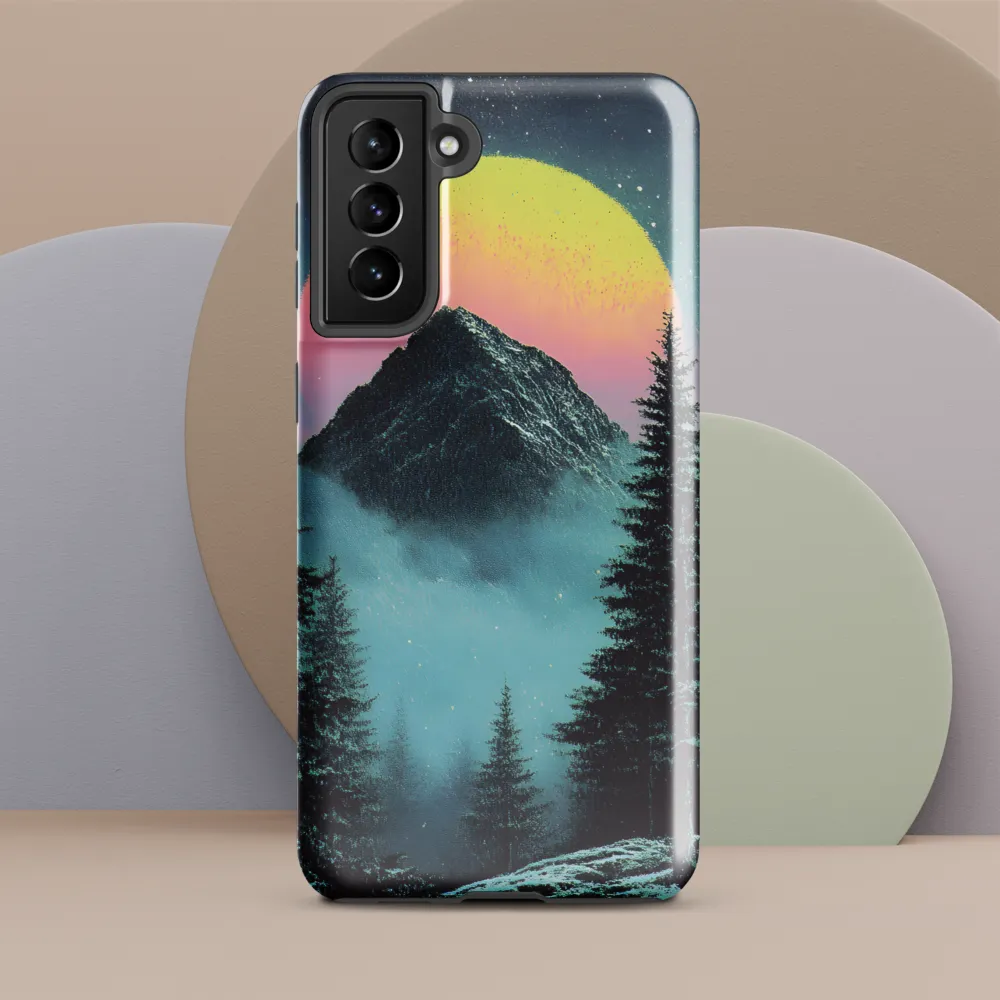 Ethereal Peaks Under Celestial Lights