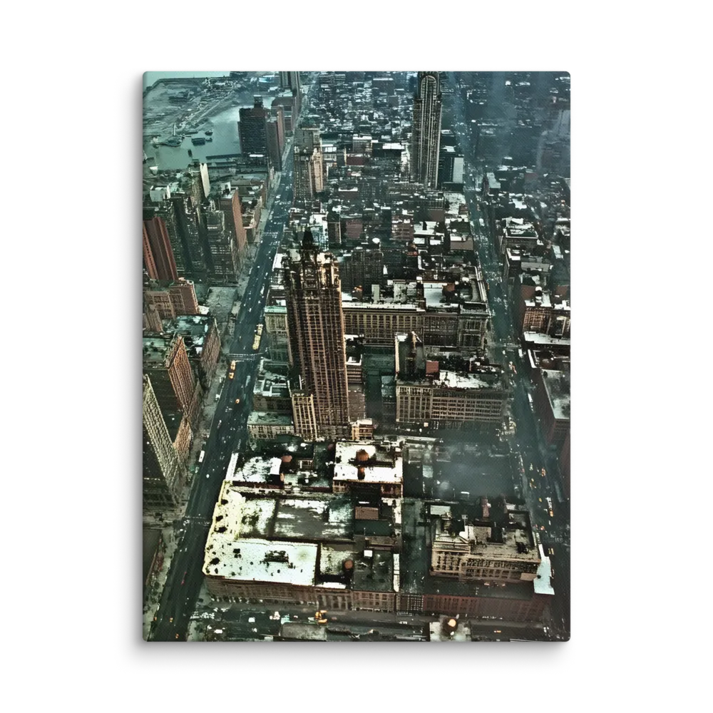 Aerial Symphony of Urban Life | Canvas | 12″×16″