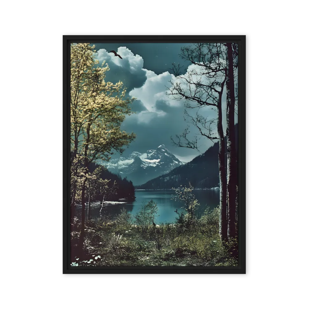 Whispers of Tranquility | Canvas with Black Frame | 24″×32″