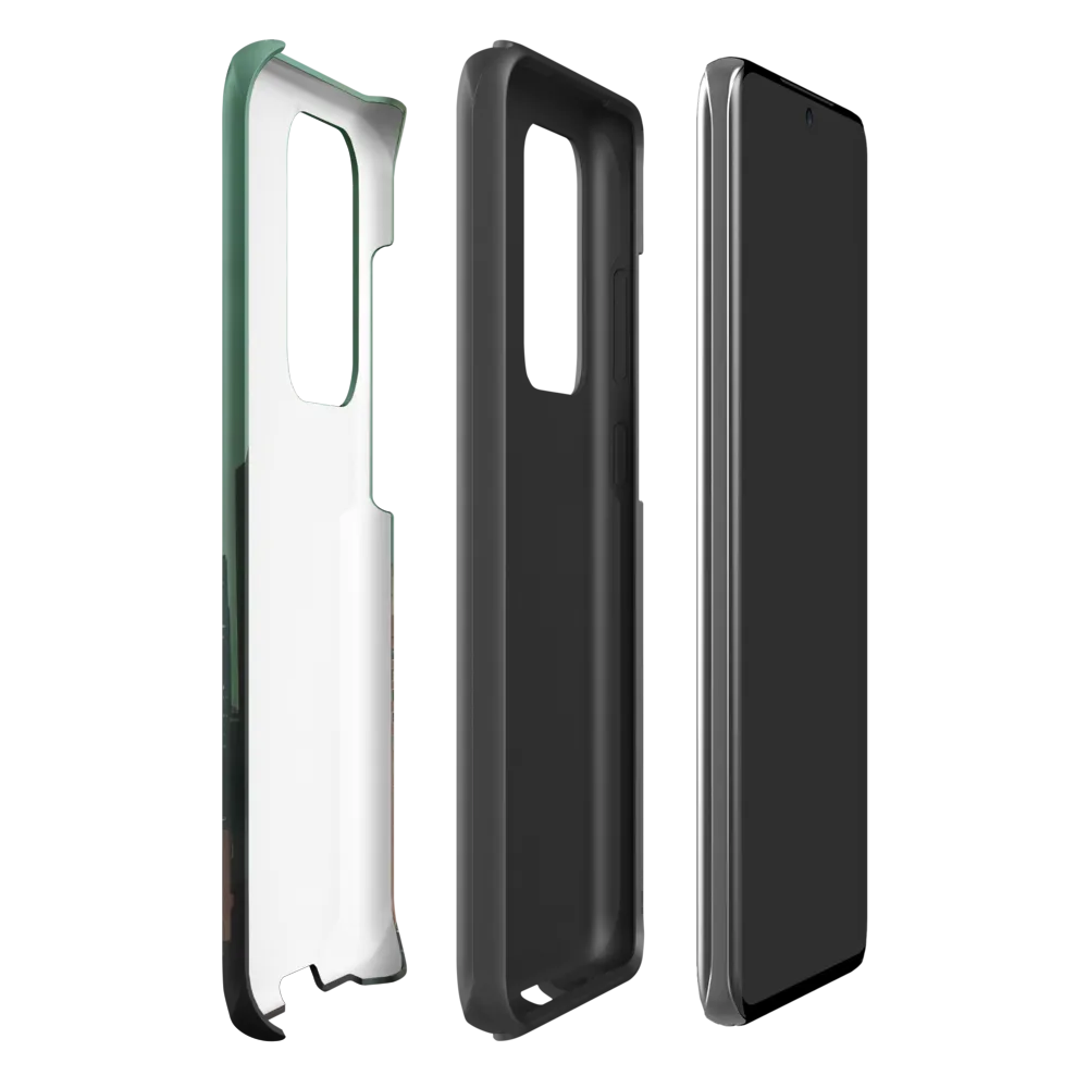 Urban Nostalgia: A Retro Cityscape | Phone Case |  S20 Ultra | Tough Case | Matte