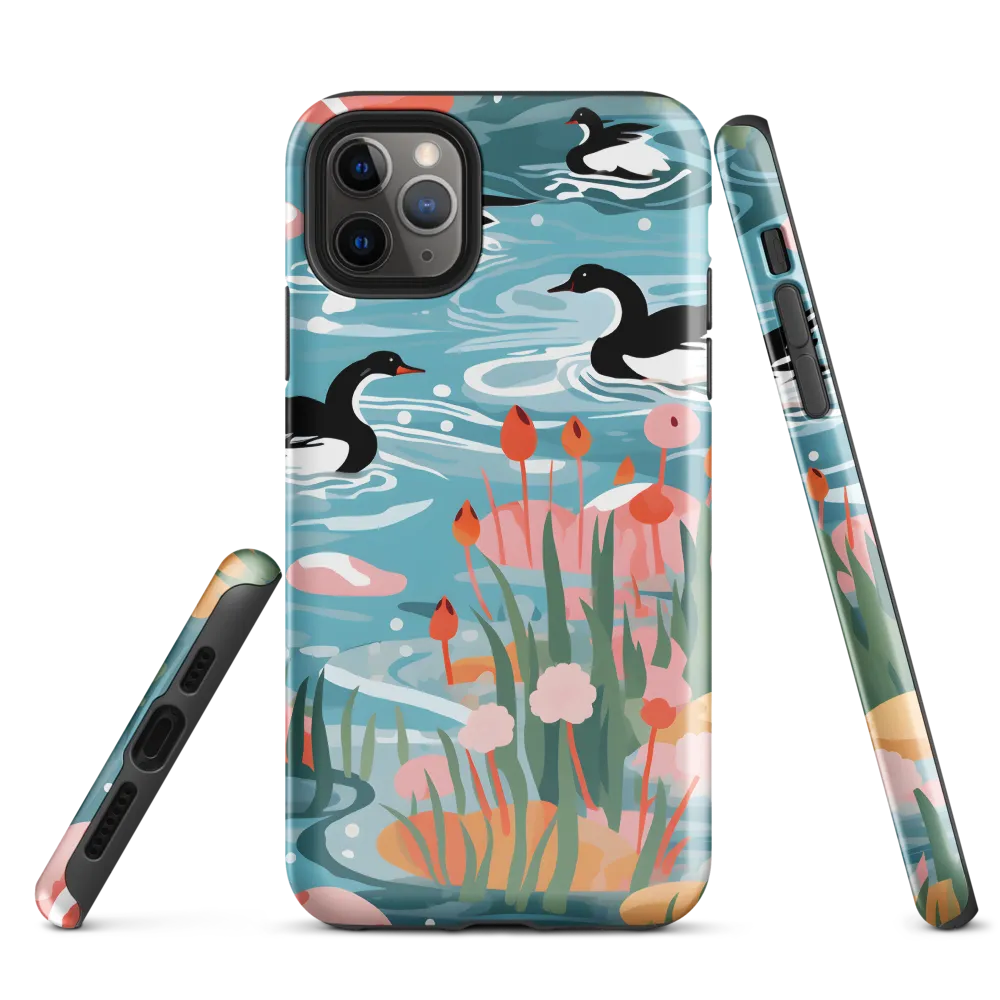 Serenity in Aquatic Harmony | Phone Case |  11 Pro Max | Tough Case | Glossy