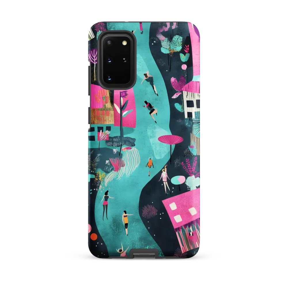 Whimsical Journey Through a Vibrant Landscape | Phone Case |  S20 Plus | Tough Case | Matte