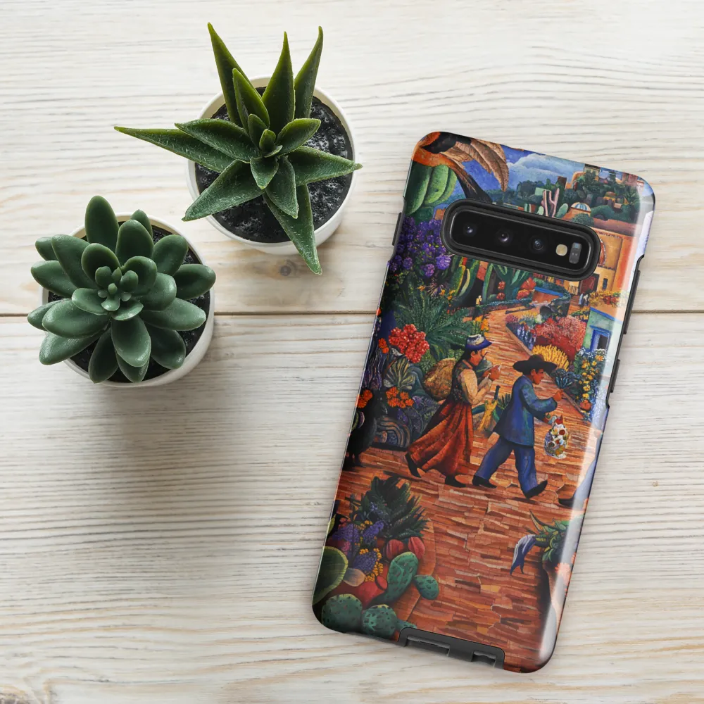 A Mosaic Journey Through Colorful Landscapes | Phone Case |  S10 Plus | Tough Case | Glossy