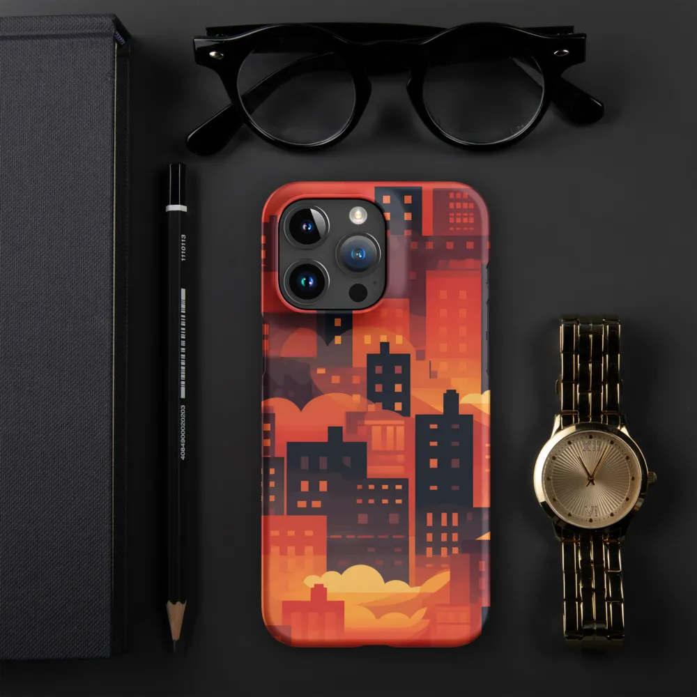 Radiance of the Urban Horizon | Phone Case |  15 Pro Max | Snap Case | Matte