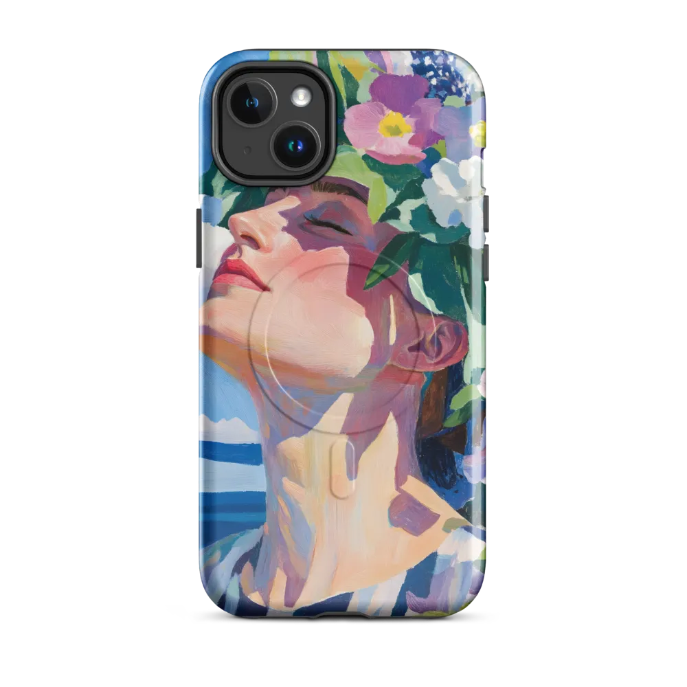 Blossom of Serenity | Phone Case |  14 Plus | MagSafe® Tough Case | Glossy