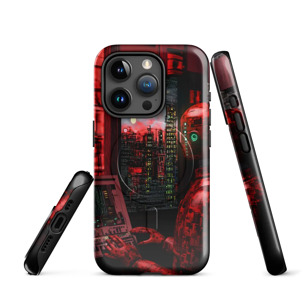 Urban Echoes of a Cybernetic Future | Phone Case |  15 Pro | MagSafe® Tough Case | Glossy