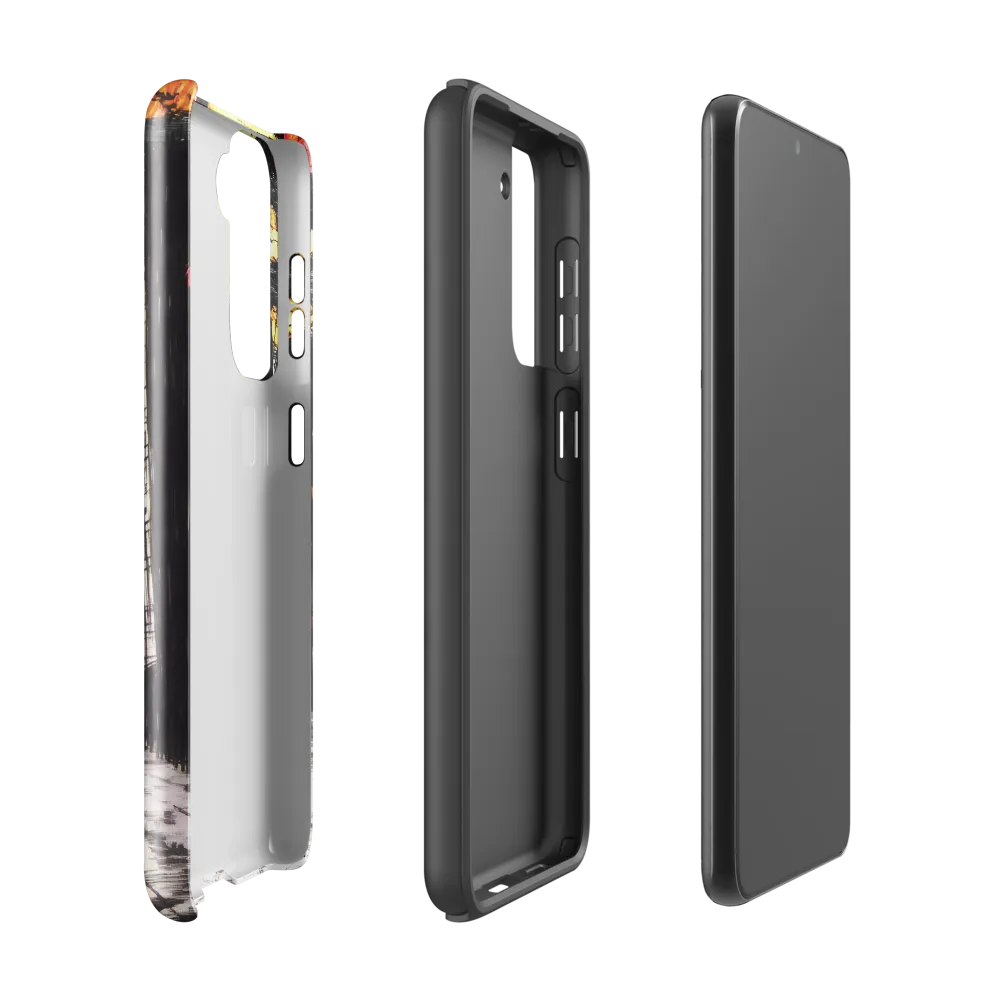 Eclipsed Cityscape | Phone Case |  S21 | Tough Case | Glossy