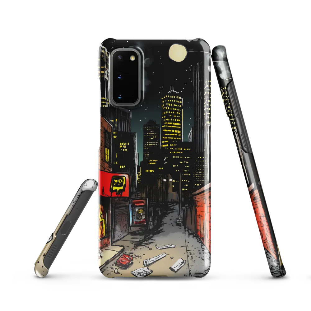Nocturnal Cityscape: The Hidden Alley | Phone Case |  S20 | Snap Case | Glossy