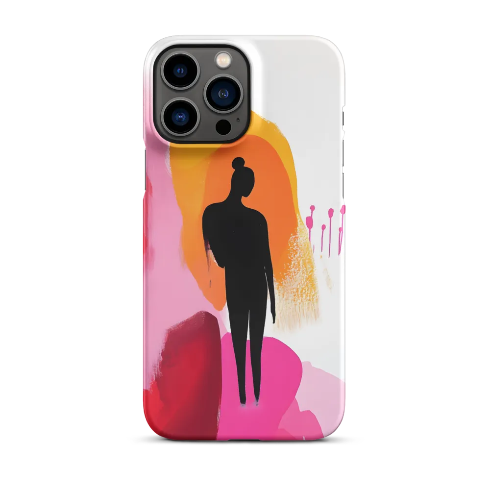 Silhouette in Colorful Abstraction