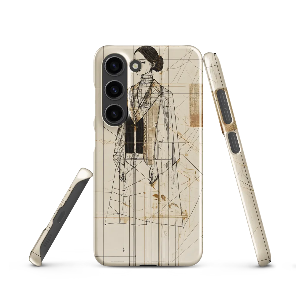 Elegance in Lines | Phone Case |  S23 | Snap Case | Glossy