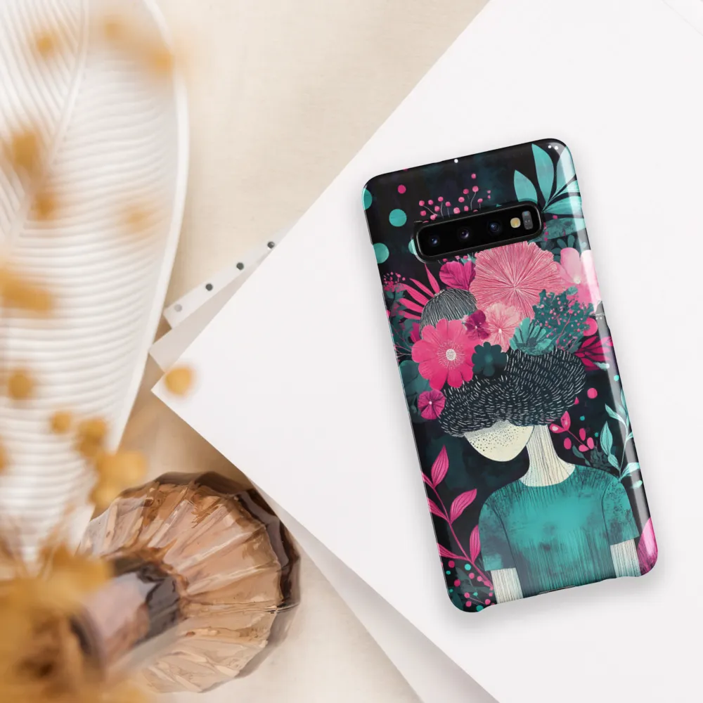 Floral Harmony: A Portrait of Serenity | Phone Case |  S10 Plus | Snap Case | Glossy