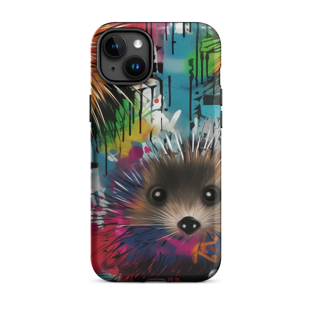 Whimsical Hedgehogs in a Kaleidoscopic Wonderland | Phone Case |  15 Plus | Tough Case | Matte