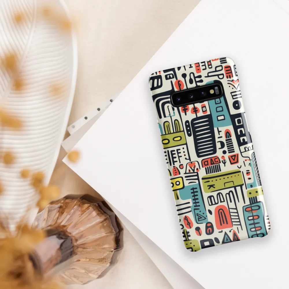 Urban Whimsy: A Playful Cityscape | Phone Case |  S10 Plus | Snap Case | Glossy