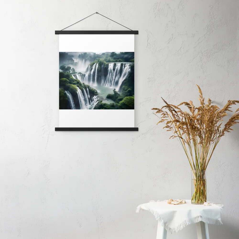 Whispers of the Cascades | Poster With Black Wood Hanger | 18″×24″