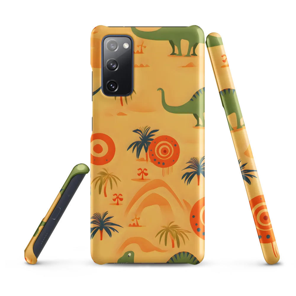 Dinosauria Delight: A Colorful Prehistoric Adventure | Phone Case |  S20 FE | Snap Case | Matte