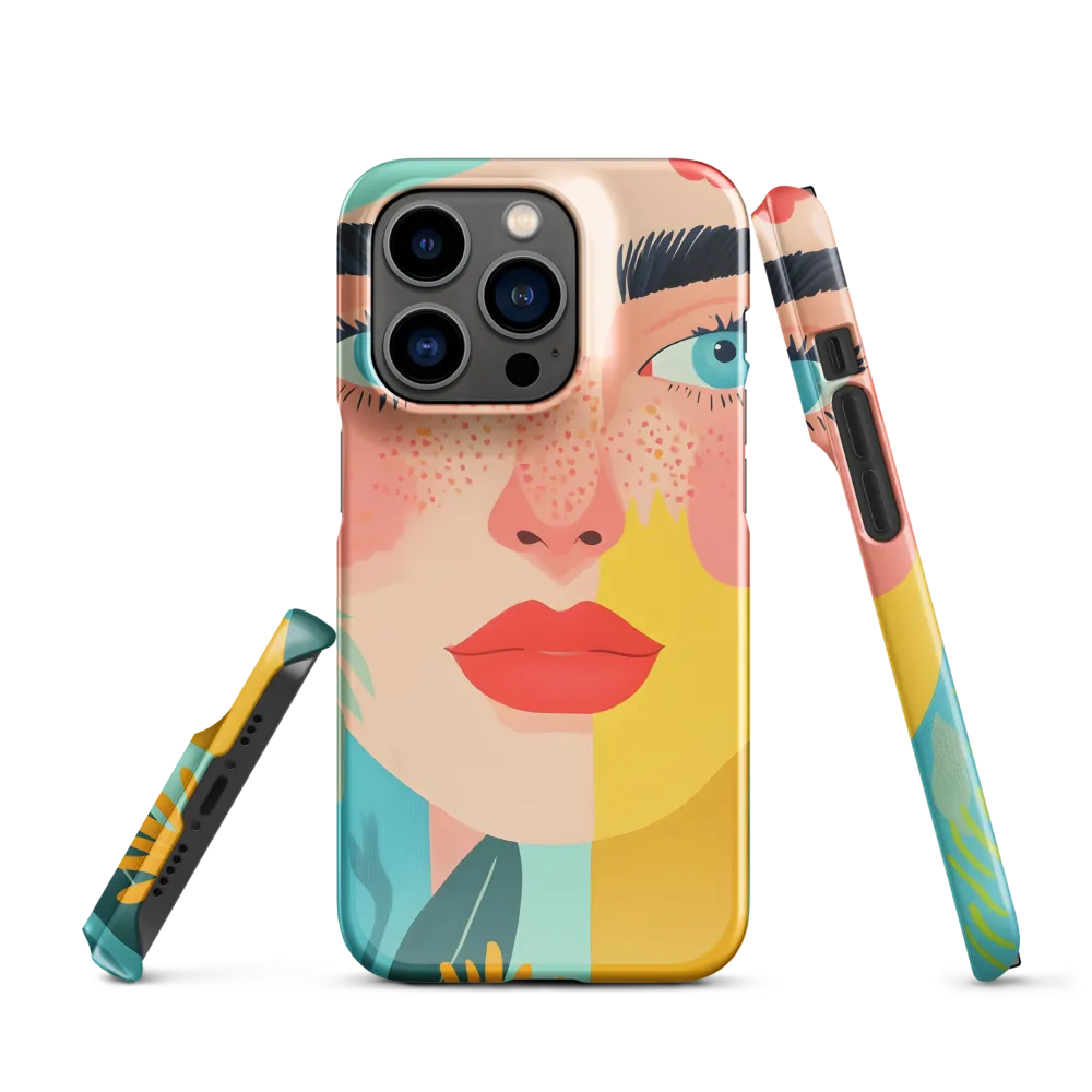 Floral Serenity: A Modern Portrait