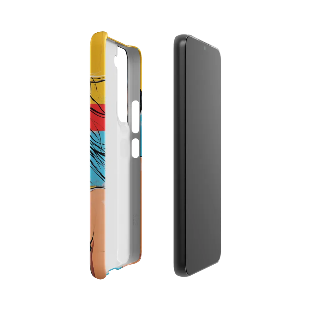 Vibrant Portrait of Modern Youth | Phone Case |  S22 | Snap Case | Matte