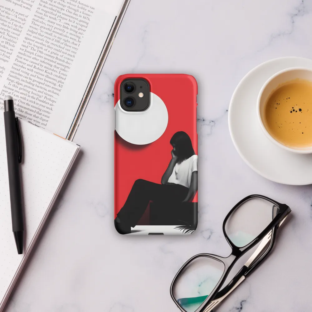 Contemplation in Red | Phone Case |  11 | Snap Case | Matte