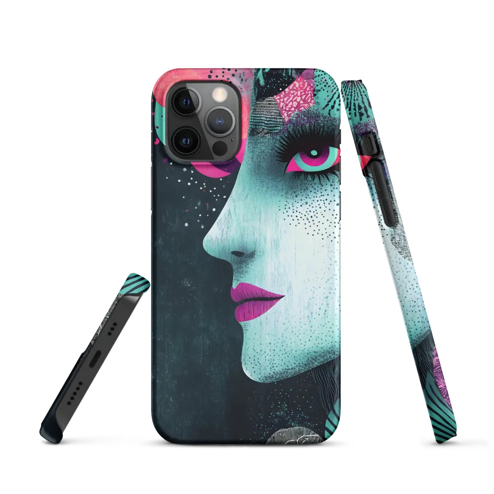 Mystical Beauty in Blue and Pink | Phone Case |  12 Pro | Snap Case | Matte