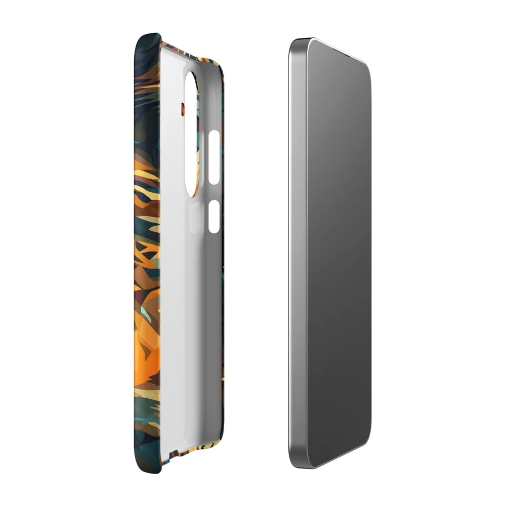 Wild Symphony: Abstract Tigers | Phone Case |  S24 Plus | Snap Case | Matte