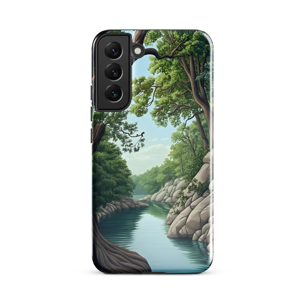 Tranquil Reflections: A Serene River Landscape