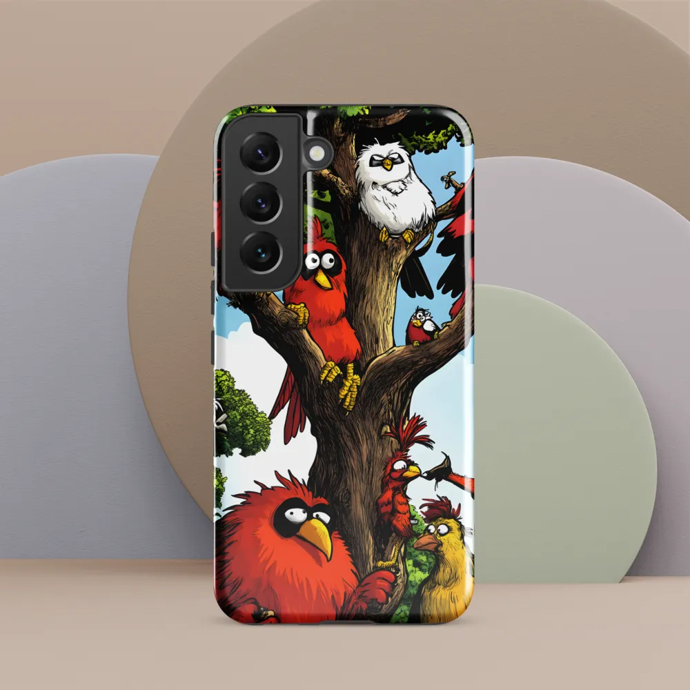 Whimsical Avian Gathering