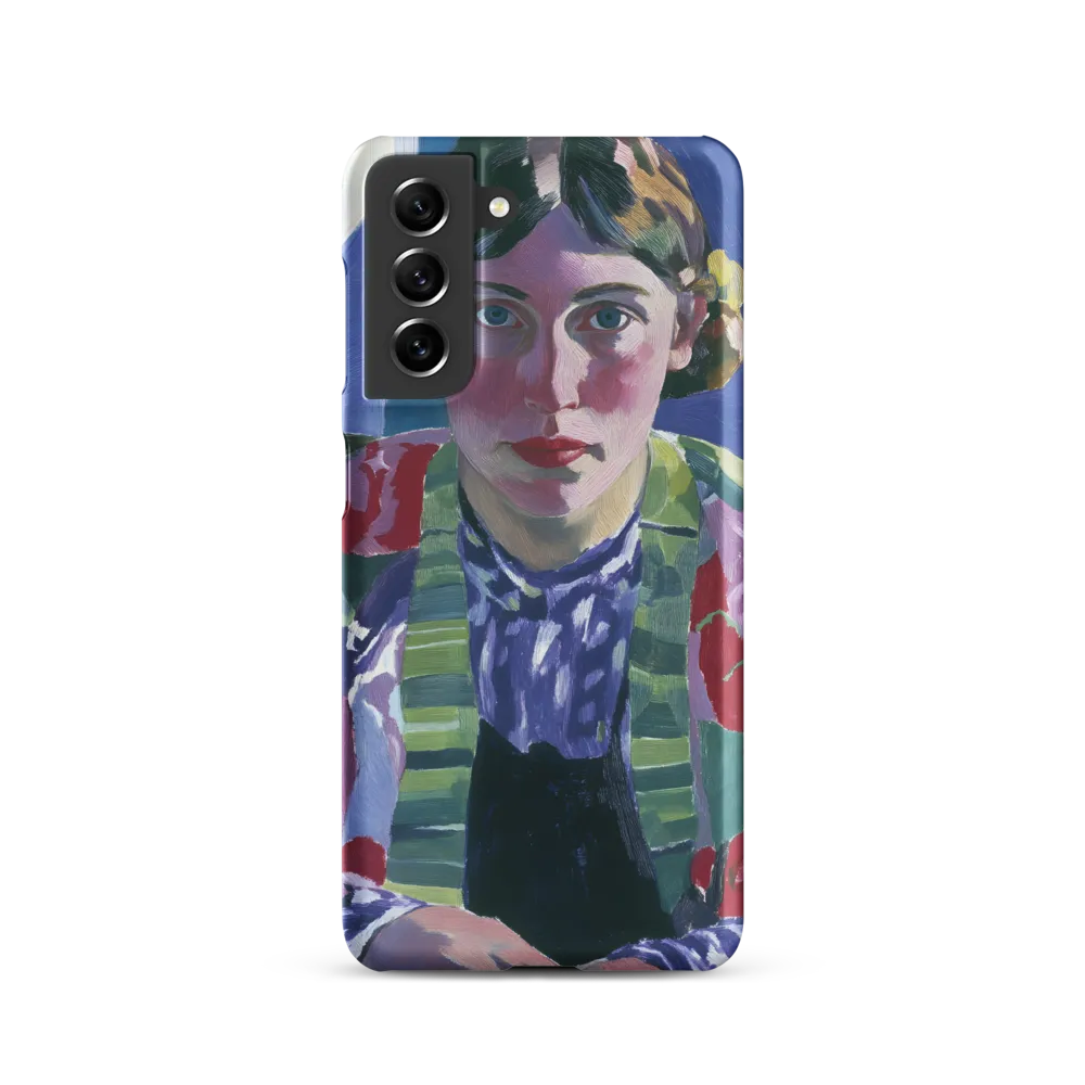 Vibrant Gaze: A Modernist Portrait