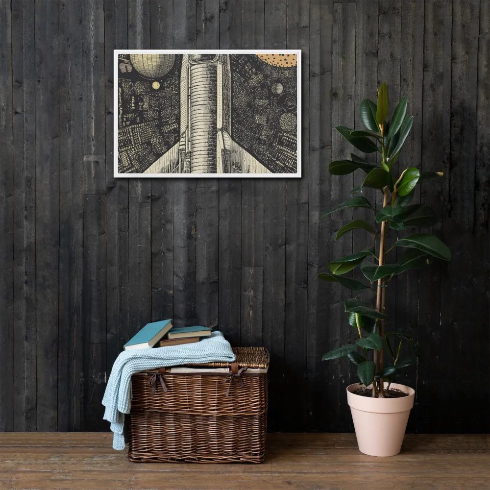 Voyage to the Unknown | Canvas with White Frame | 20″×30″