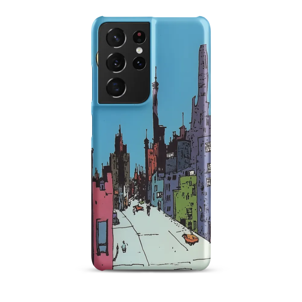 Vibrant Cityscape under the Moon