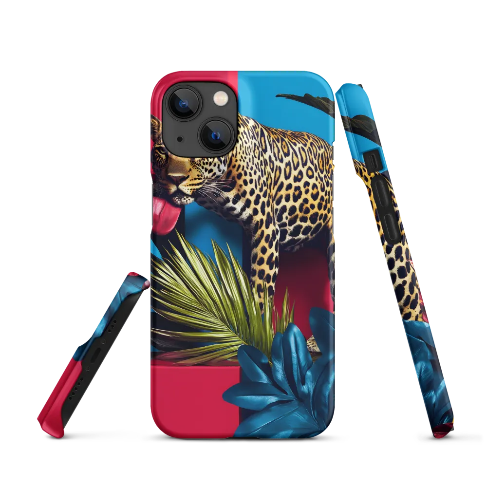 Playful Leopard in Vibrant Paradise