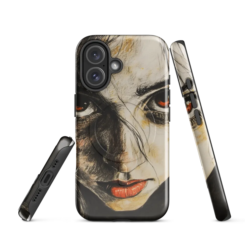 Gaze of Intensity | Phone Case |  16 | MagSafe® Tough Case | Glossy