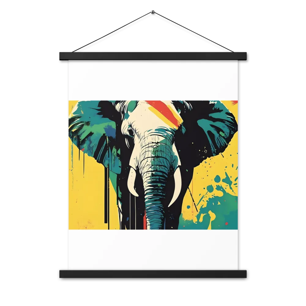 Elegance of the Wild: A Colorful Harmony | Poster With Black Wood Hanger | 18″×24″