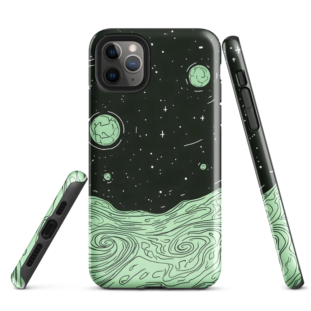 Celestial Waves | Phone Case |  11 Pro Max | Tough Case | Glossy