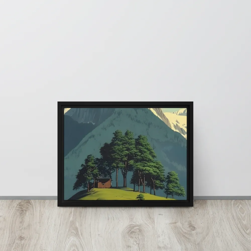 Whispers of Tranquility | Canvas with Black Frame | 12″×16″