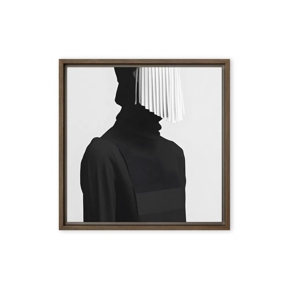 Veil of Mystery | Canvas with Brown Frame | 16″×16″