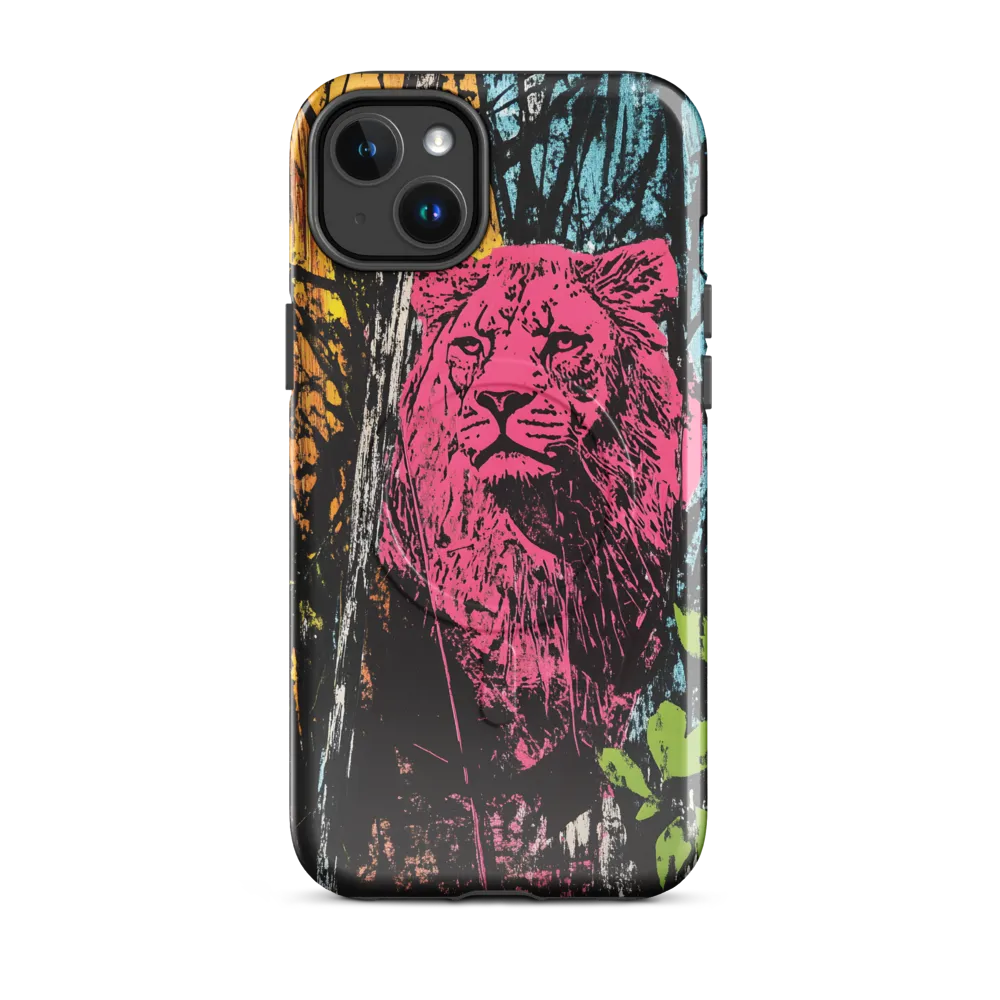 Fierce Vibrance: The Pink Lion