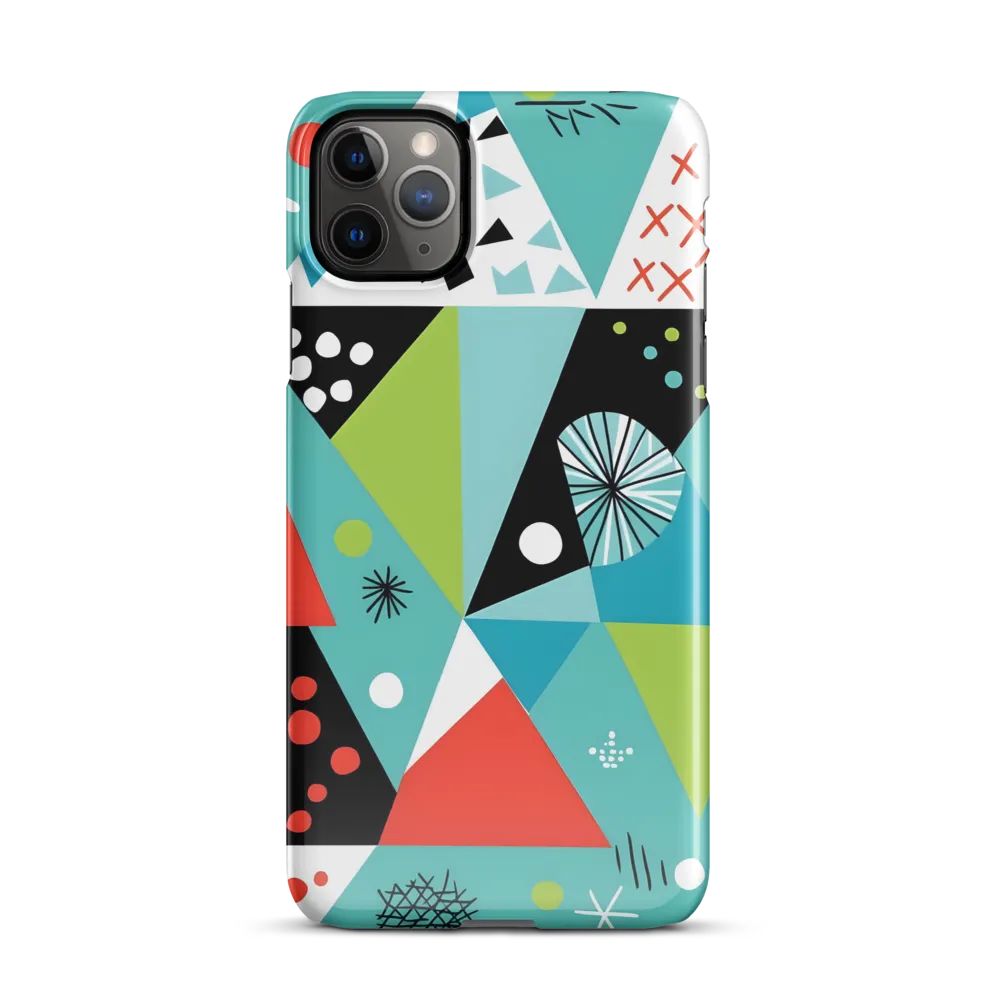 Playful Geometric Harmony | Phone Case |  11 Pro Max | Snap Case | Glossy