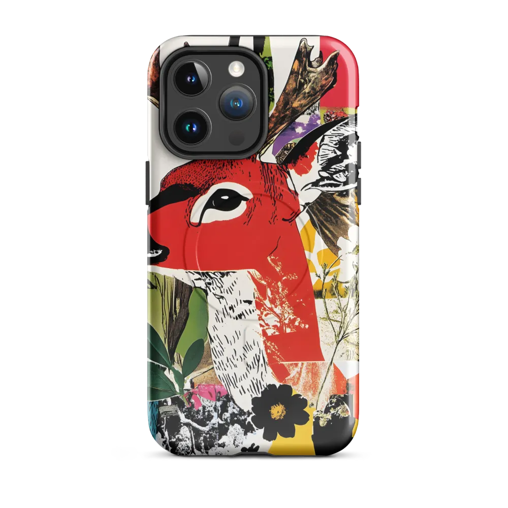 Vibrant Harmony: The Deer in Nature | Phone Case |  14 Pro Max | MagSafe® Tough Case | Glossy