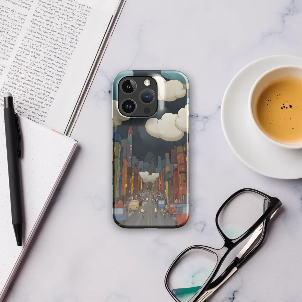 Urban Symphony: A City Awakens at Dusk | Phone Case |  16 Pro | Snap Case | Glossy