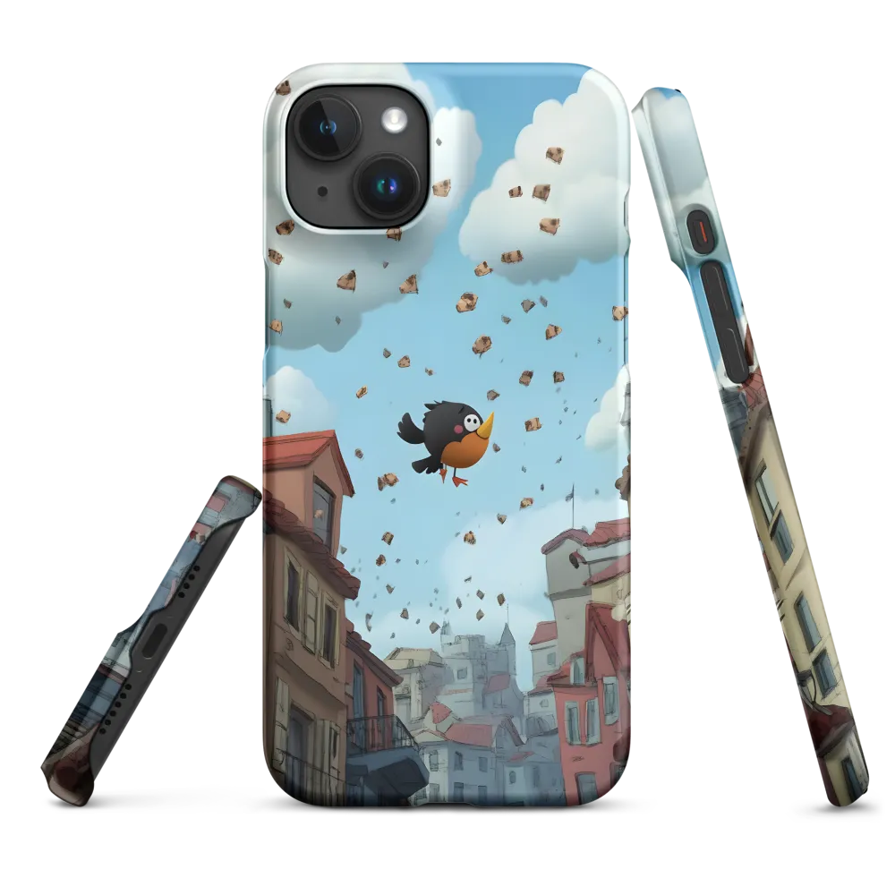 A Whimsical Flight Through Bread and Sky | Phone Case |  15 Plus | Snap Case | Matte