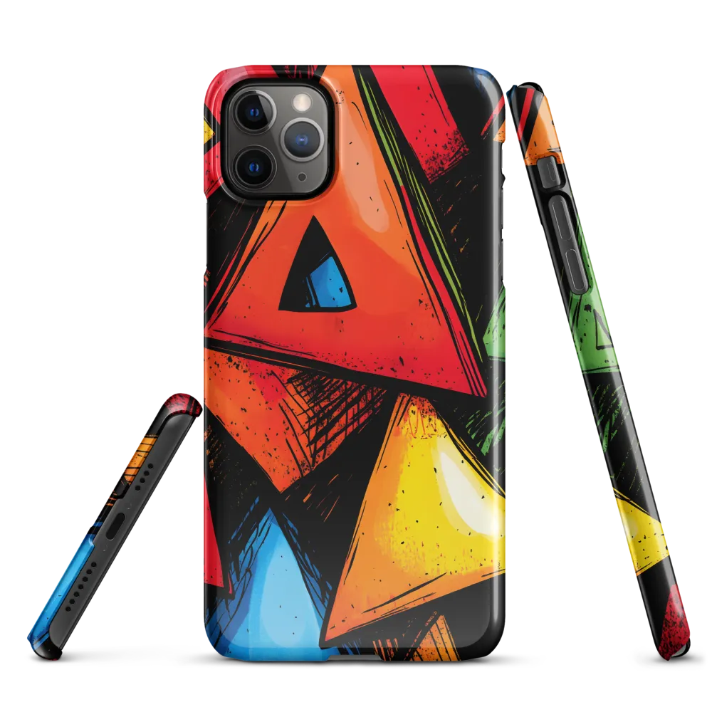 Vibrant Triangles in Abstract Harmony | Phone Case |  11 Pro Max | Snap Case | Glossy