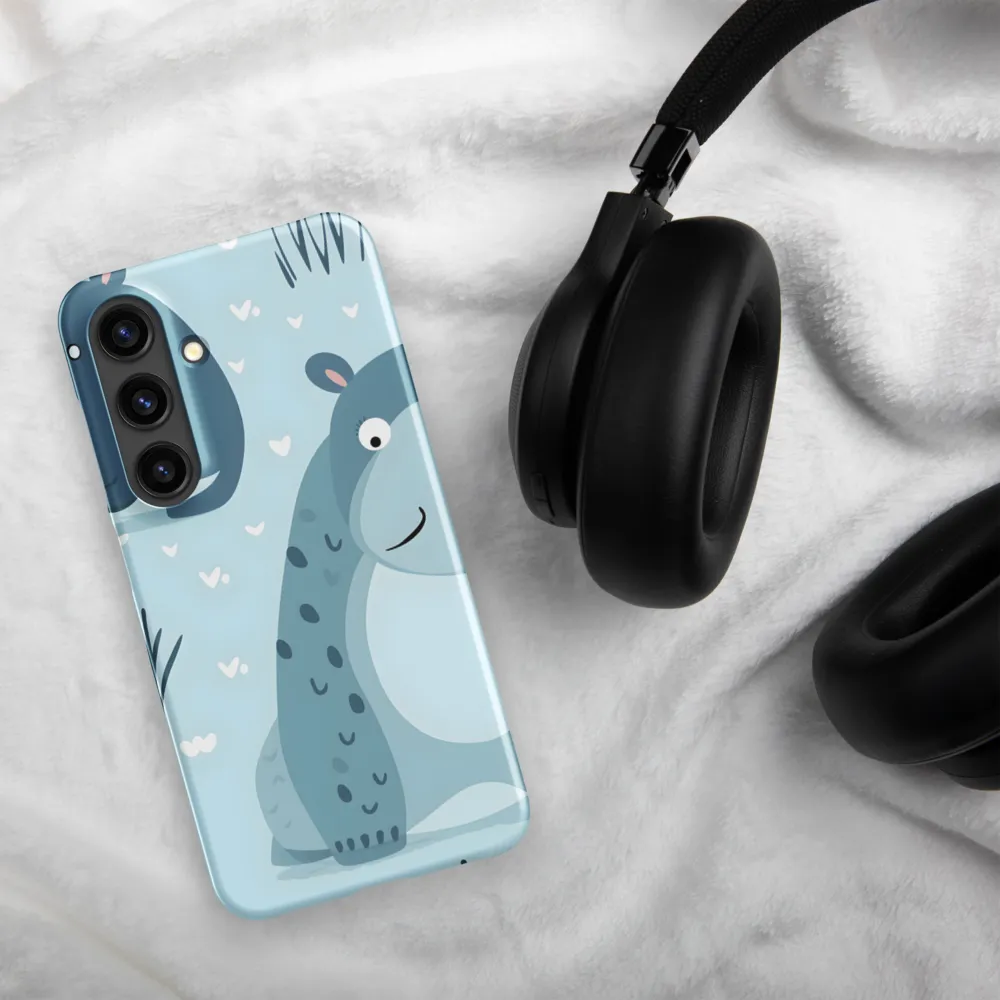 Whimsical Hippo Delight | Phone Case |  S24 | Snap Case | Matte