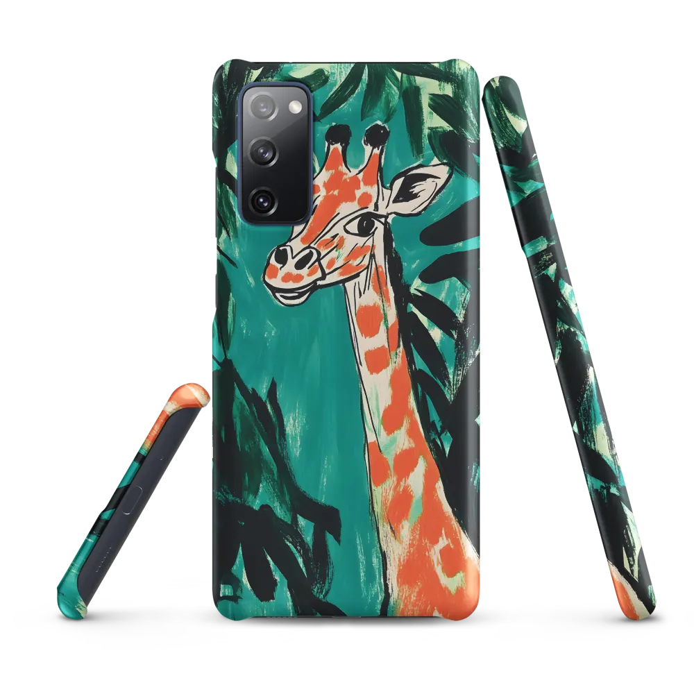 Curious Giraffe in Lush Greenery | Phone Case |  S20 FE | Snap Case | Matte
