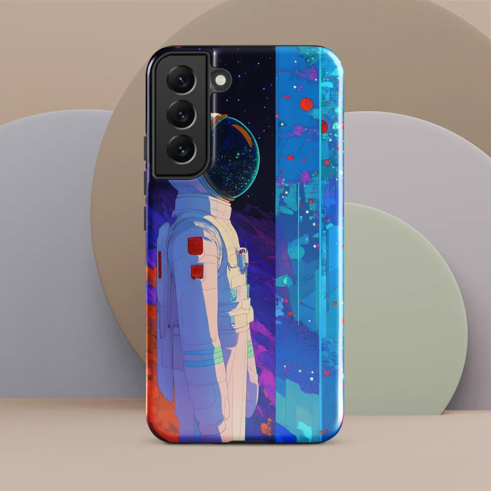 Cosmic Exploration: The Astronaut's Journey | Phone Case |  S22 Plus | Tough Case | Glossy