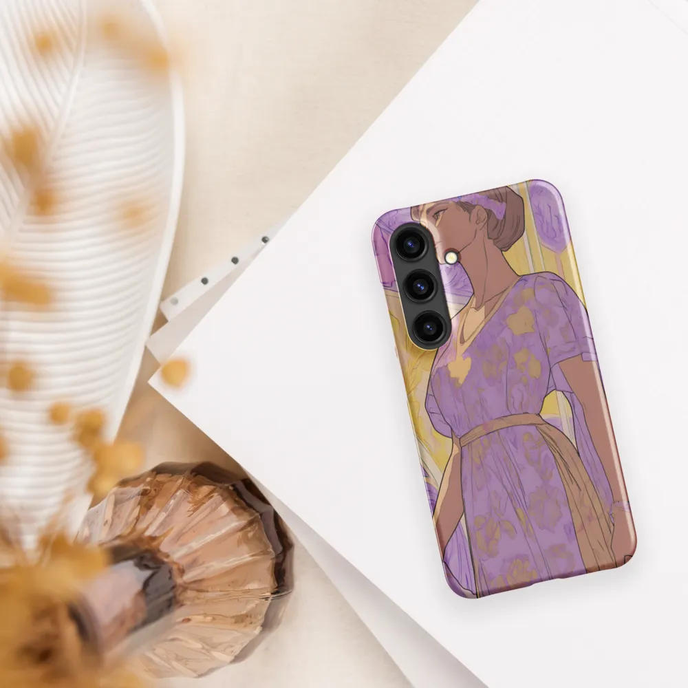 Elegance in Floral Harmony | Phone Case |  S24 | Snap Case | Matte