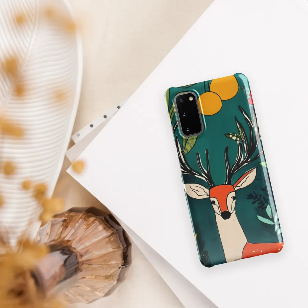Nature's Embrace: The Majestic Deer | Phone Case |  S20 | Snap Case | Glossy